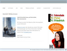 Tablet Screenshot of fahrschule-friedrich.com